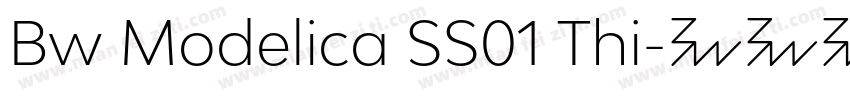 Bw Modelica SS01 Thi字体转换